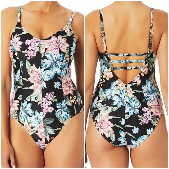 Sandflower Strappy One Piece Swimsuit (Medium 8-10) - Picture 1 of 10